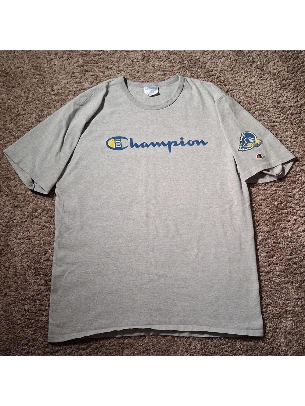 Champion Men's Grey and Tan Tshirt - Picture 1 of 5